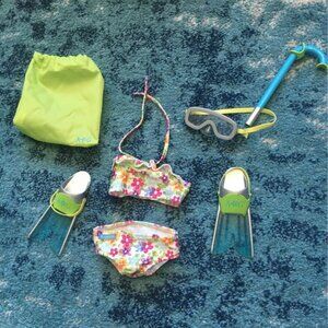 American Girl Swim and Snorkel Set